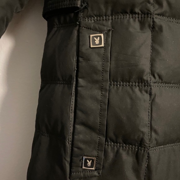 Vintage RARE Playboy Trench Parka Puffer Coat - Picture 5 of 11